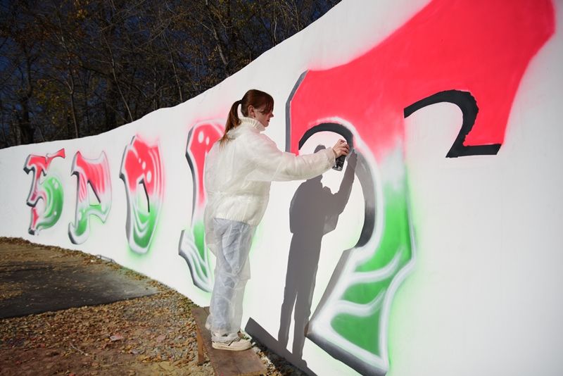 Площадку для подготовки и сдачи норм ГТО украсит граффити с видами Новочеркасска